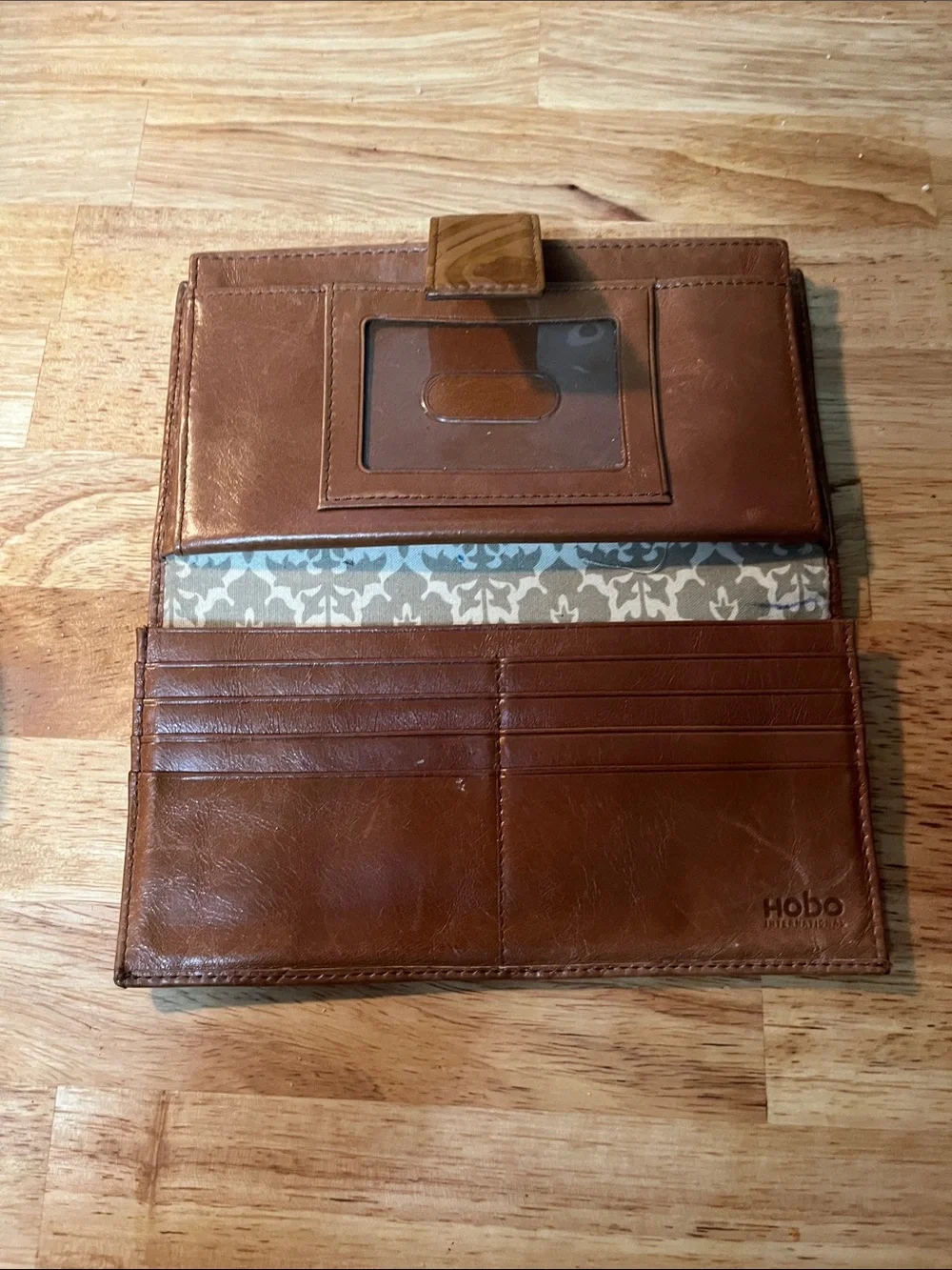 HOBO Embossed Leather Wallet